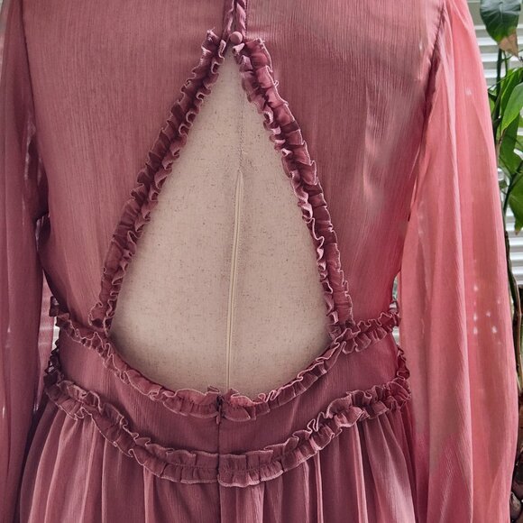 Ruffle Dress Open Back - Picture 2 of 3